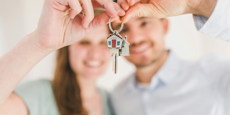 Couple with keys